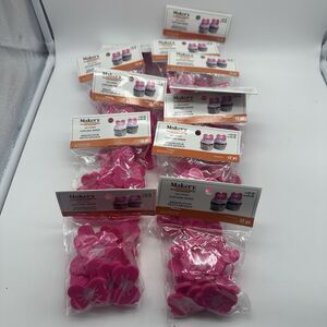 LOT of 12 Makery Halloween Cupcake Rings Spiders 144 total PINK NEW